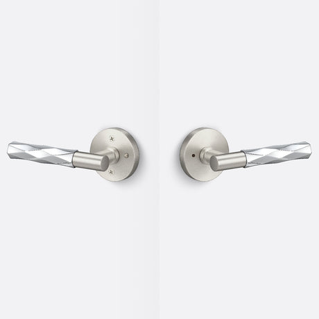 Sure-Loc AP102-RD 15 GRIP-VT 26 satin nickel / polished chrome privacy door lever