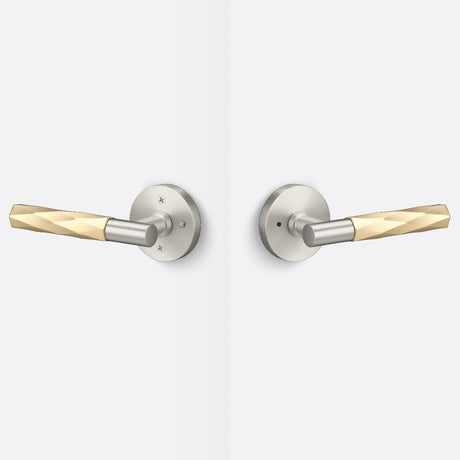Sure-Loc AP102-RD 15 GRIP-VT SB satin nickel / satin brass privacy door lever