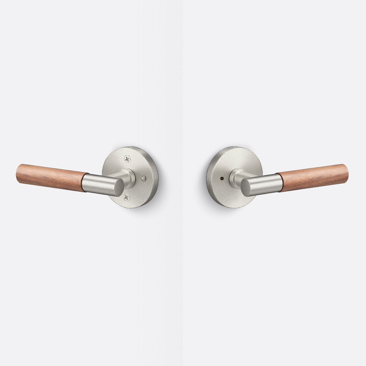 Sure-Loc AP102-RD 15 GRIP-WN satin nickel / walnut privacy door lever