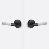 Sure-Loc AP102-RD FBL GRIP-SKN 26 flat black / polished chrome privacy door lever