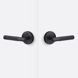 Sure-Loc AP102-RD FBL GRIP-SKN FBL flat black privacy door lever