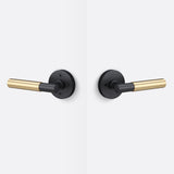 Sure-Loc AP102-RD FBL GRIP-SM FBL flat black privacy door lever