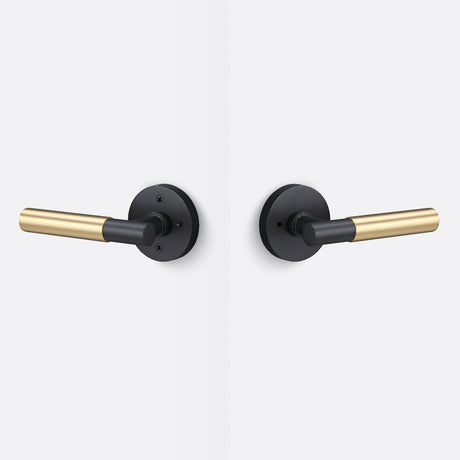 Sure-Loc AP102-RD FBL GRIP-SM FBL flat black privacy door lever