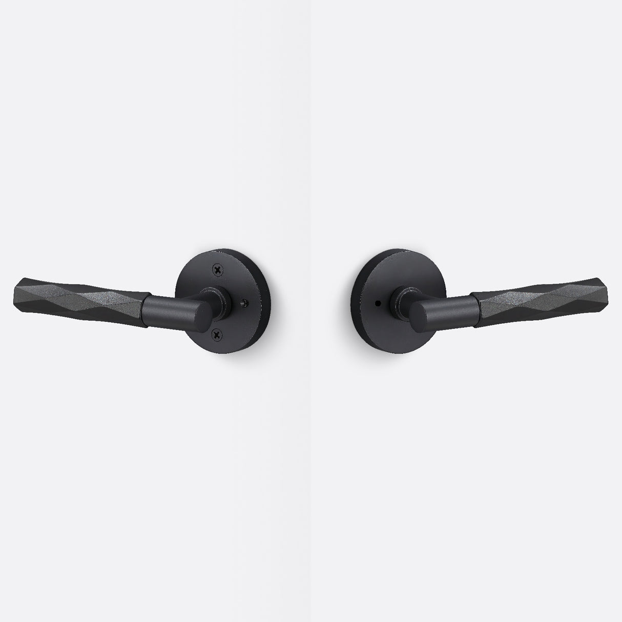 Sure-Loc AP102-RD FBL GRIP-VT FBL flat black privacy door lever