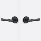 Sure-Loc AP102-RD FBL GRIP-VT FBL flat black privacy door lever