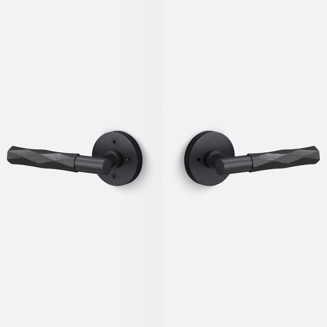 Sure-Loc AP102-RD FBL GRIP-VT FBL flat black privacy door lever
