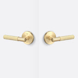 Sure-Loc AP102-RD SB GRIP-KN SB satin brass privacy door lever