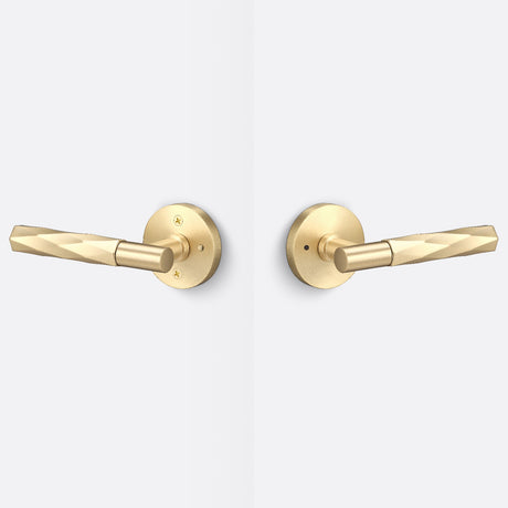 Sure-Loc AP102-RD SB GRIP-VT SB satin brass privacy door lever