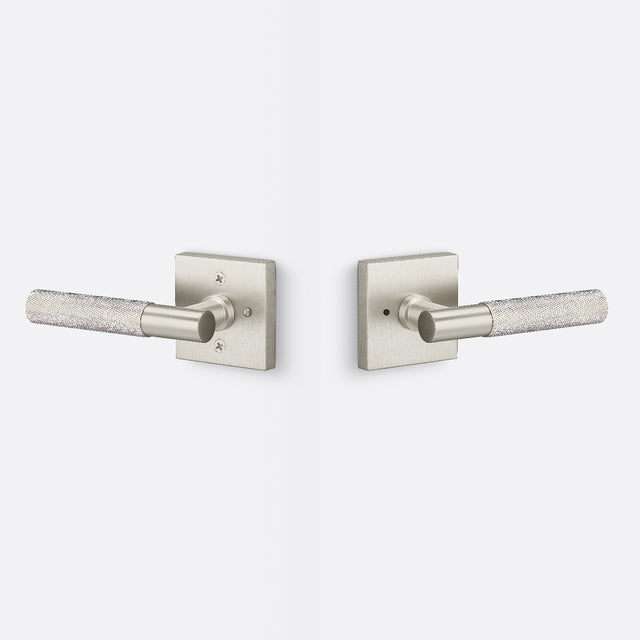 Sure-Loc AP102-SQ 15 GRIP-KN 15 satin nickel privacy door lever