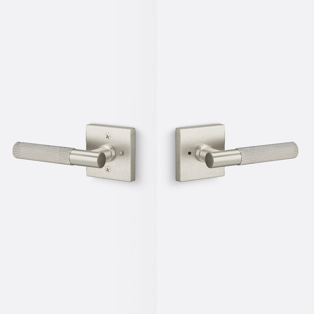 Sure-Loc AP102-SQ 15 GRIP-SKN 15 satin nickel privacy door lever