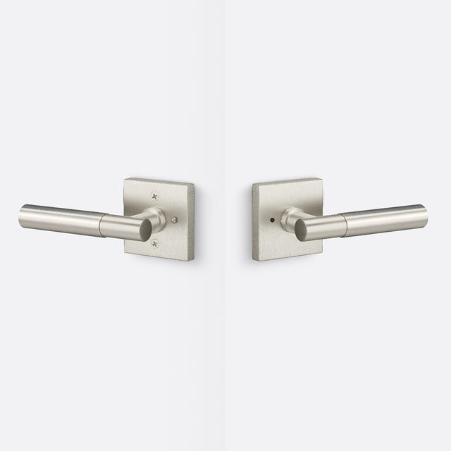 Sure-Loc AP102-SQ 15 GRIP-SM 15 satin nickel privacy door lever