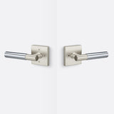 Sure-Loc AP102-SQ 15 GRIP-SM 26 satin nickel / polished chrome privacy door lever