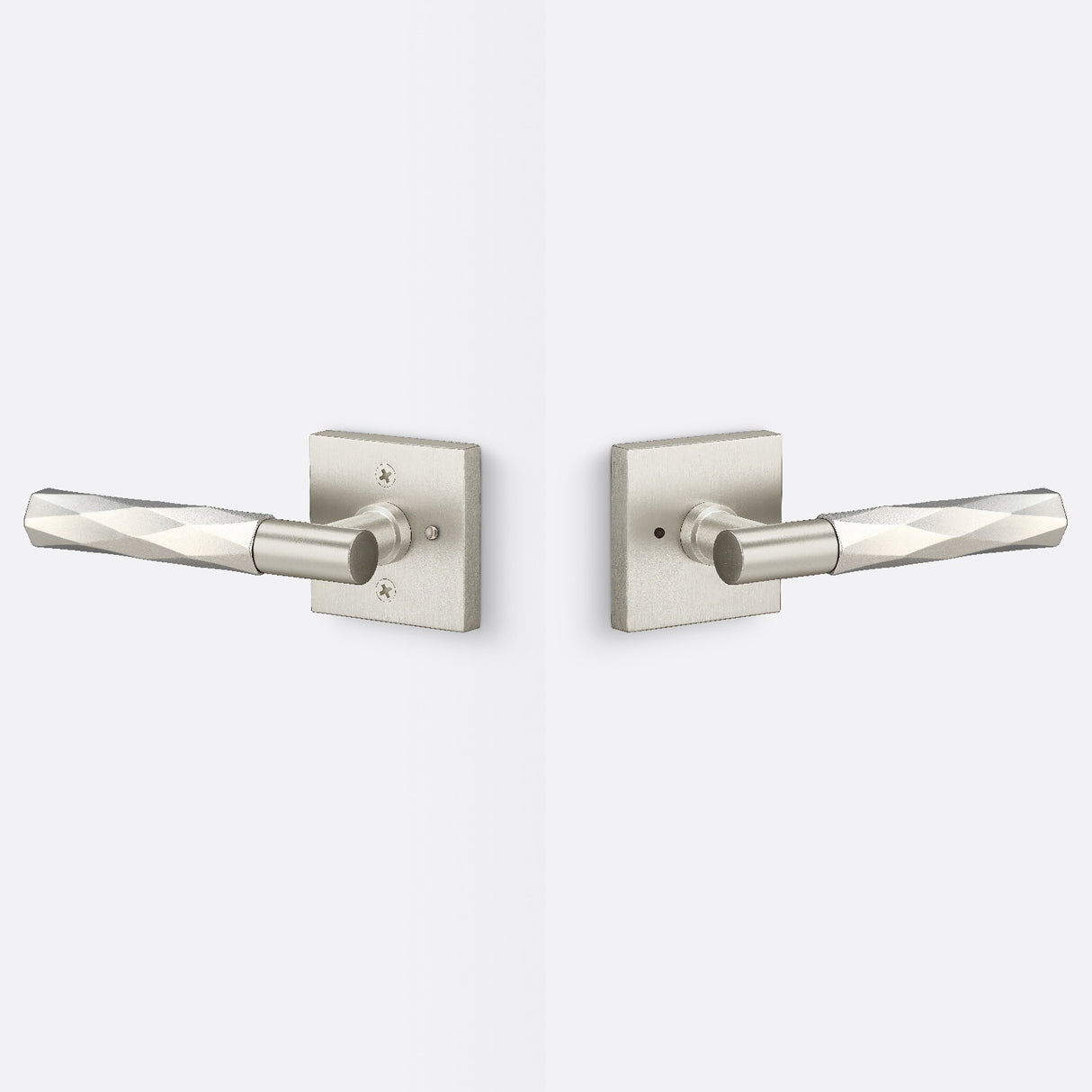 Sure-Loc AP102-SQ 15 GRIP-VT 15 satin nickel privacy door lever