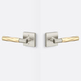 Sure-Loc AP102-SQ 15 GRIP-VT SB satin nickel / satin brass privacy door lever