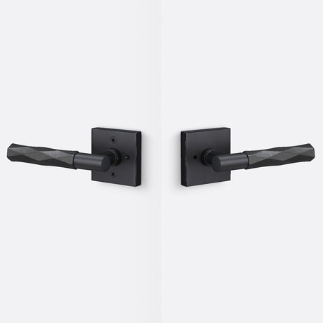 Sure-Loc AP102-SQ FBL GRIP-VT FBL flat black privacy door lever