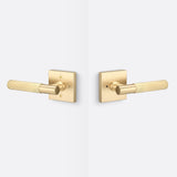 Sure-Loc AP102-SQ SB GRIP-SKN SB satin brass privacy door lever