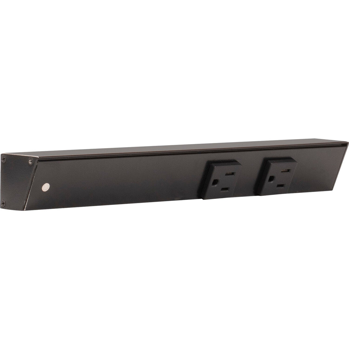 Task Lighting APT12-2B-P-BK-L black angle power strip