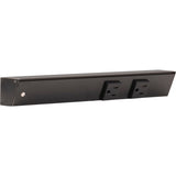 Task Lighting APT12-2B-P-BK-L black angle power strip