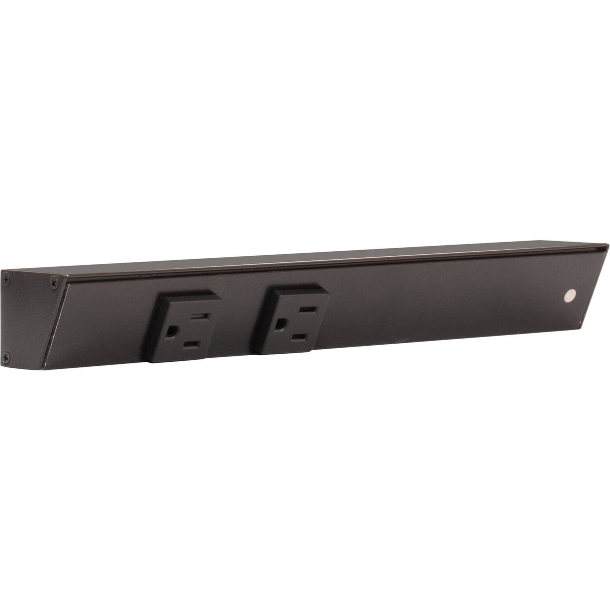 Task Lighting APT12-2B-P-BK-R black angle power strip