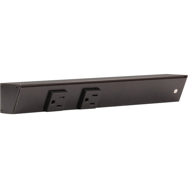 Task Lighting APT12-2B-P-BK-R black angle power strip