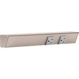 Task Lighting APT12-2G-P-SN-L satin nickel angle power strip