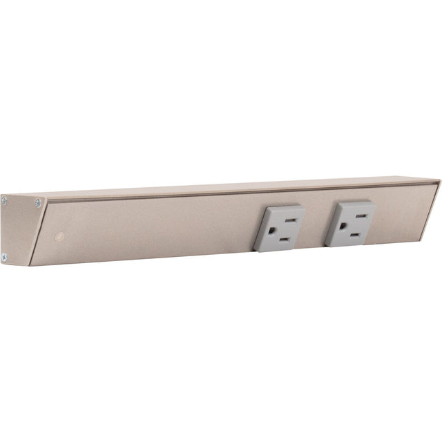 Task Lighting APT12-2G-P-SN-L satin nickel angle power strip