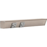 Task Lighting APT12-2G-P-SN-R satin nickel angle power strip