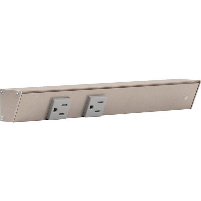 Task Lighting APT12-2G-P-SN-R satin nickel angle power strip