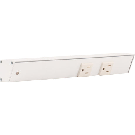 Task Lighting APT12-2W-P-WT-L white angle power strip
