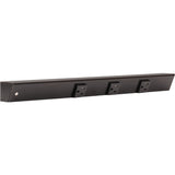 Task Lighting APT18-3B-P-BK-L black angle power strip