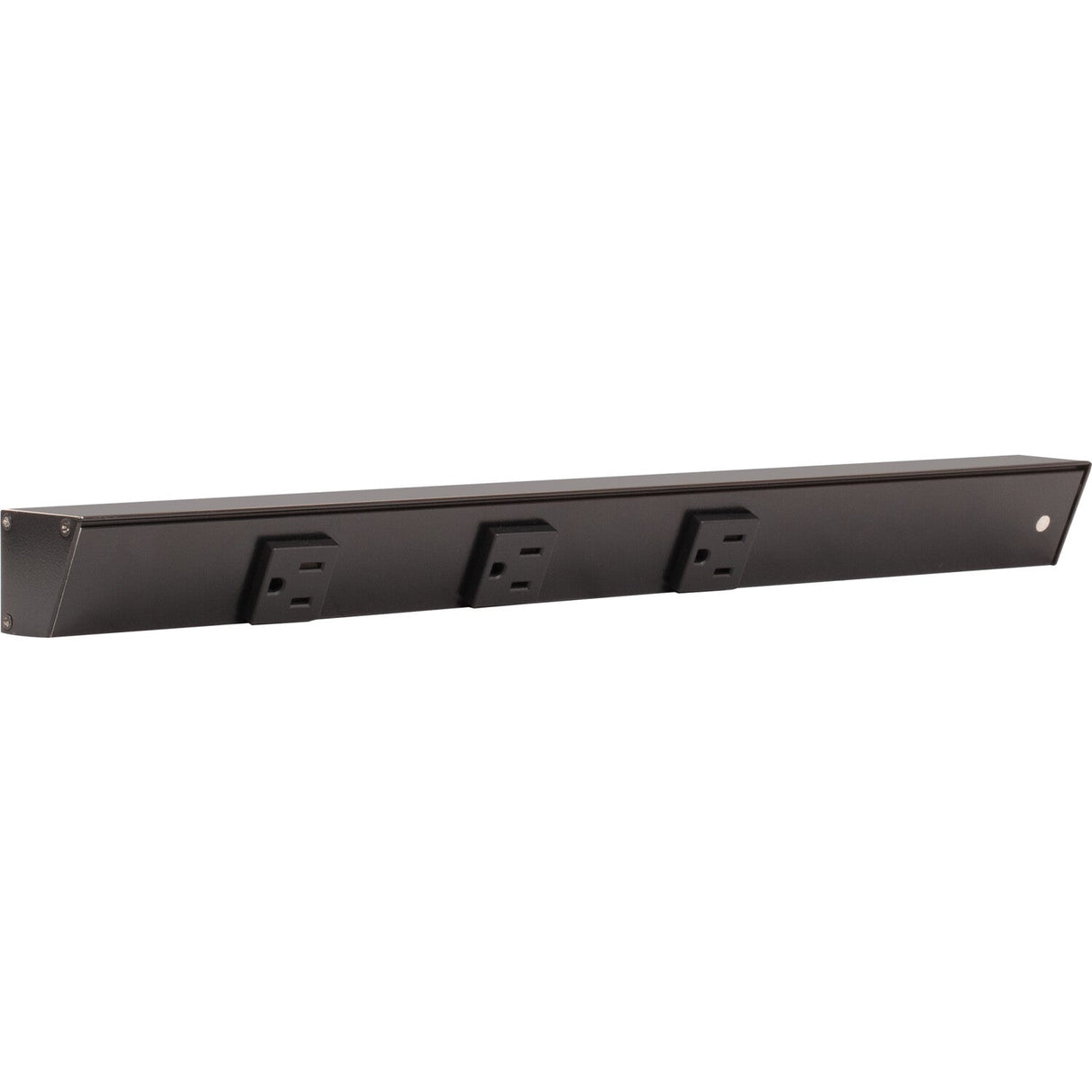 Task Lighting APT18-3B-P-BK-R black angle power strip