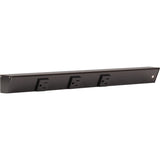 Task Lighting APT18-3B-P-BK-R black angle power strip