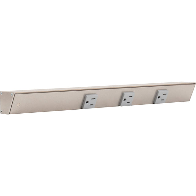 Task Lighting APT18-3G-P-SN-L satin nickel angle power strip