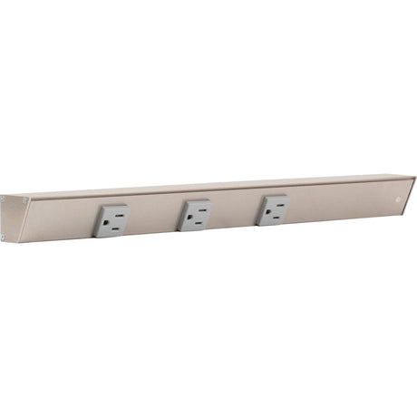 Task Lighting APT18-3G-P-SN-R satin nickel angle power strip