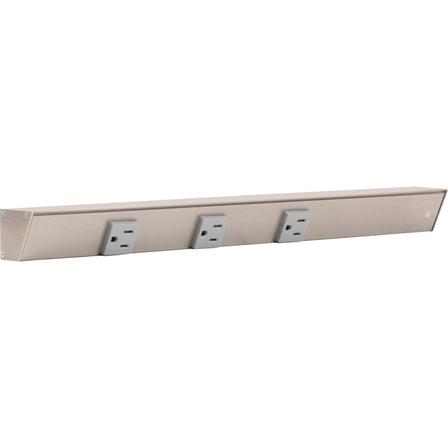 Task Lighting APT18-3G-P-SN-R satin nickel angle power strip