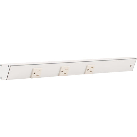 Task Lighting APT18-3W-P-WT-R white angle power strip