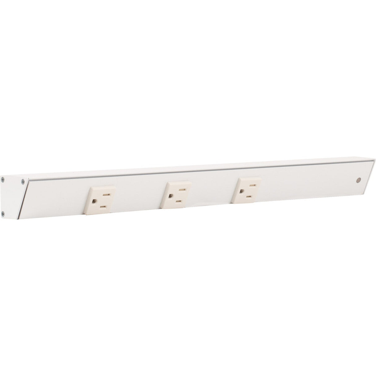 Task Lighting APT18-3W-P-WT-R white angle power strip