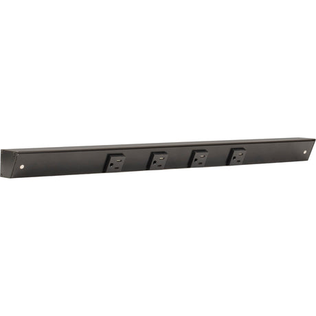 Task Lighting APT24-4B-P-BK black angle power strip