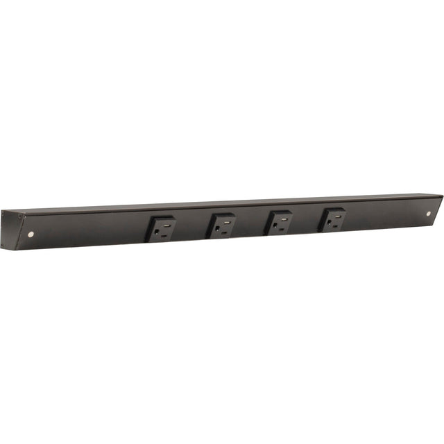 Task Lighting APT24-4B-P-BK black angle power strip