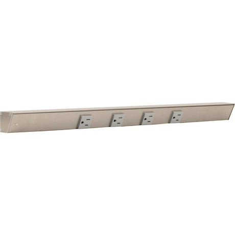 Task Lighting APT24-4G-P-SN satin nickel angle power strip