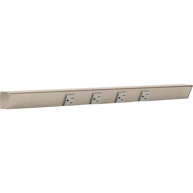 Task Lighting APT24-4G-P-SN satin nickel angle power strip