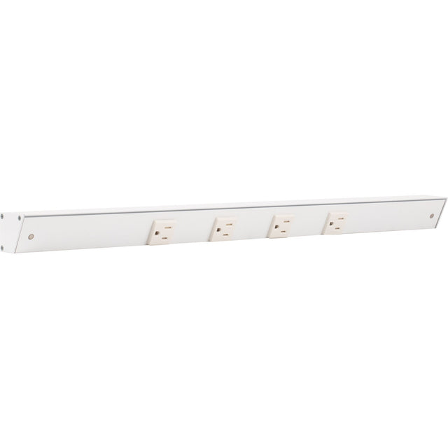 Task Lighting APT24-4W-P-WT white angle power strip