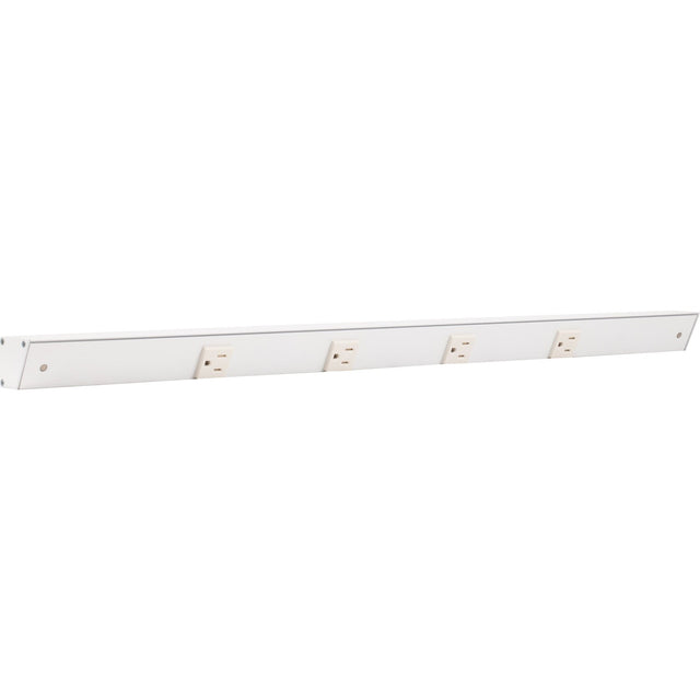Task Lighting APT30-4W-P-WT white angle power strip