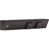 Task Lighting APT9-2B-P-BK-L black angle power strip