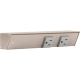 Task Lighting APT9-2G-P-SN-L satin nickel angle power strip