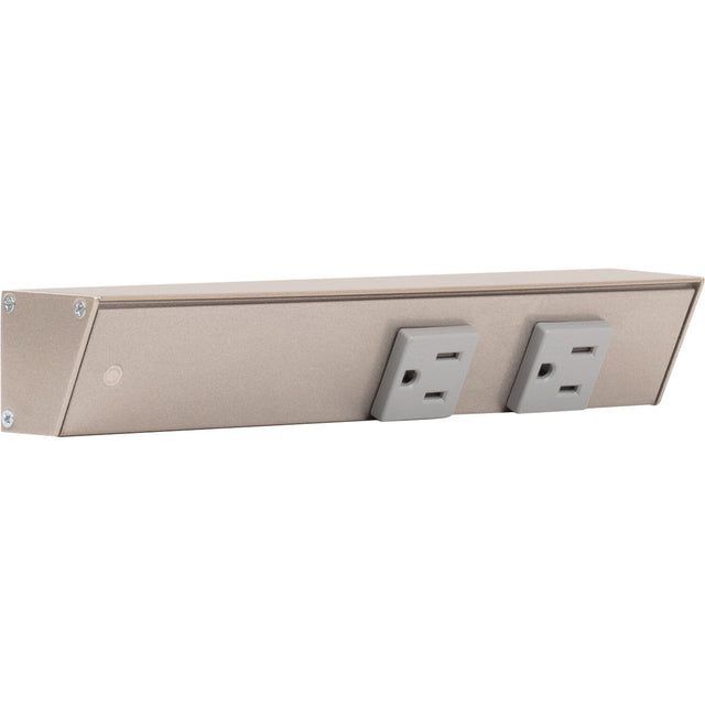 Task Lighting APT9-2G-P-SN-L satin nickel angle power strip
