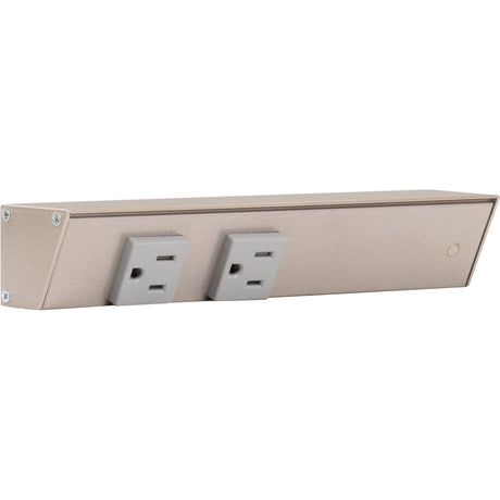 Task Lighting APT9-2G-P-SN-R satin nickel angle power strip