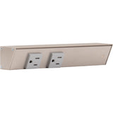 Task Lighting APT9-2G-P-SN-R satin nickel angle power strip