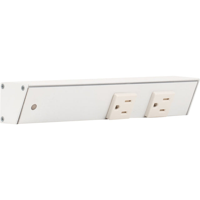 Task Lighting APT9-2W-P-WT-L white angle power strip