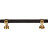 Top Knobs M2716 Bit 5 1/16" Center to Center Bar Pull Flat Black and Honey Bronze